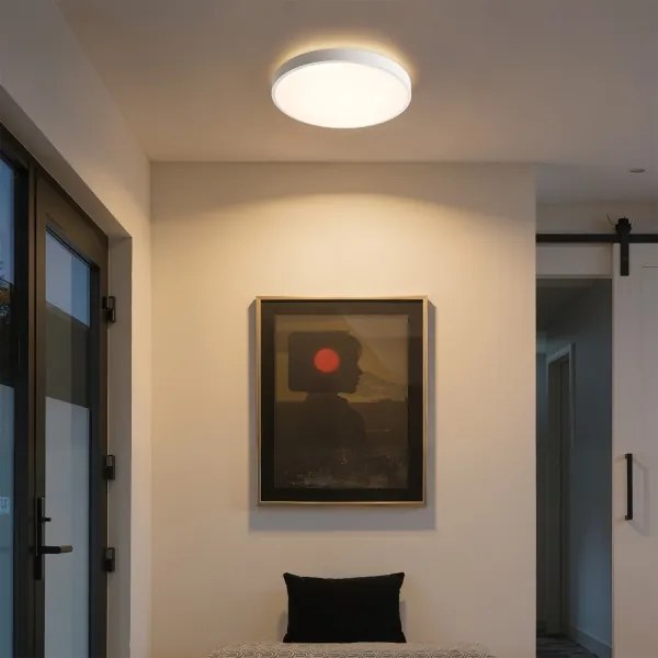 Brilagi - Lampă LED dimabilă GLASS POOL DOUBLE LED/48W/230V 40 cm albă + telecomandă
