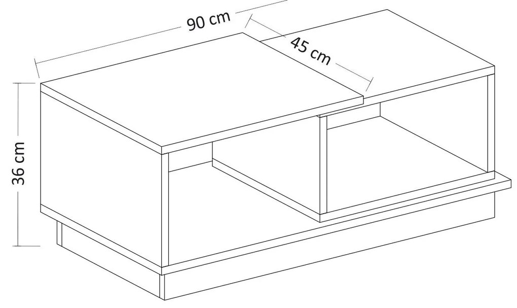 Mobilier living Amstel (Nuc + antracit). 1088814
