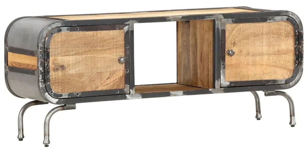 vidaXL Comodă TV, 110x30x42 cm, lemn masiv de mango