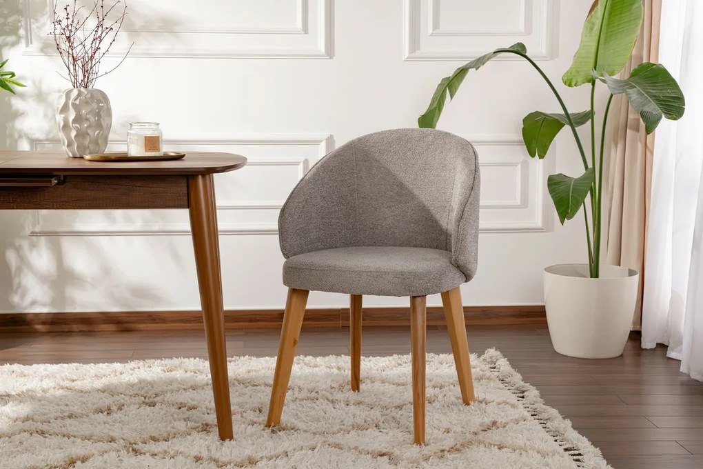 Set de scaune de sufragerie Bentley Grey and LightOak, 2 bucăți