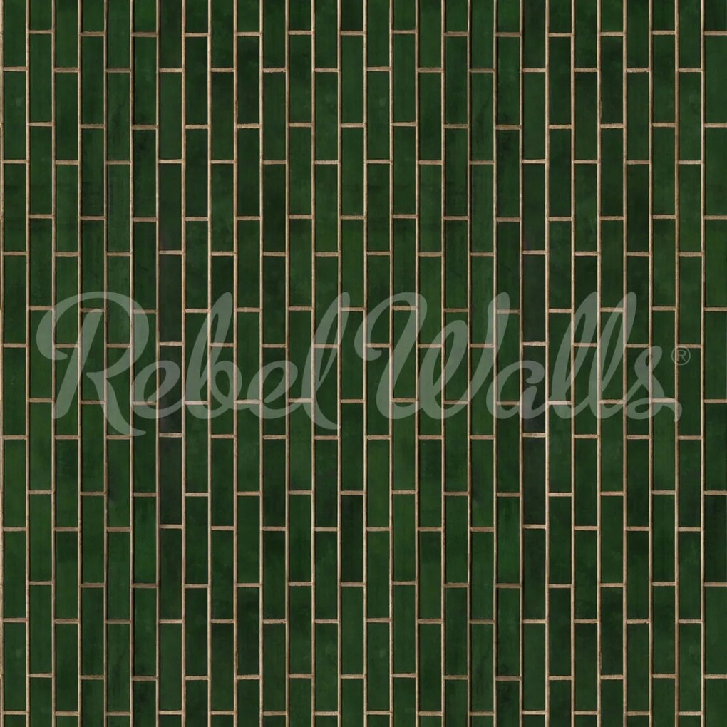 Fototapet, Wall of Tiles, Vertical, Rebel Walls