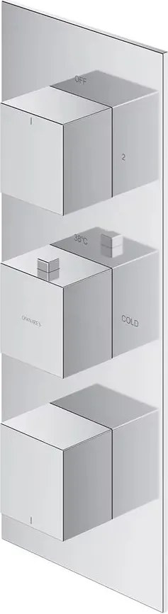 Baterie cada - dus incastrata Omnires Fresh termostatata  fara corp ingropat