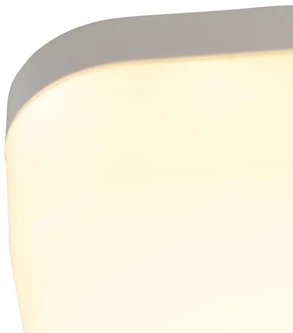 Plafonieră pătrată modernă cu LED inclus - Plater