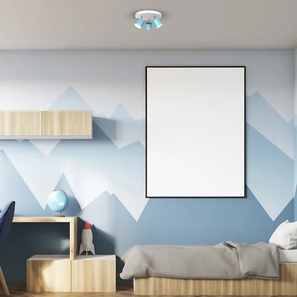 Spot DIXIE 3xGX53/11W/230V albastru