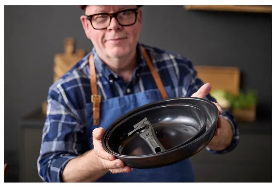 Set de tigăi cu mâner detașabil cu suprafață antiaderentă 2 buc. din aluminiu ø 28 cm – Holm