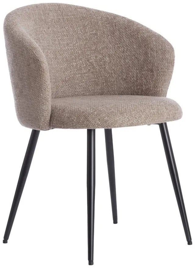 Set de scaune de sufragerie bej 2 buc. din metal Radaja – Light &amp; Living