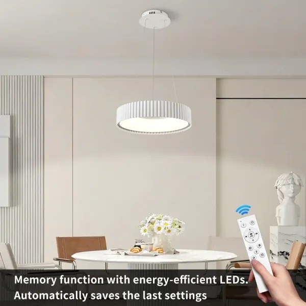 Brilagi - Lustru LED dimabil FALCON MODERN LED/30W/230V Ø 40 cm, alb + telecomandă