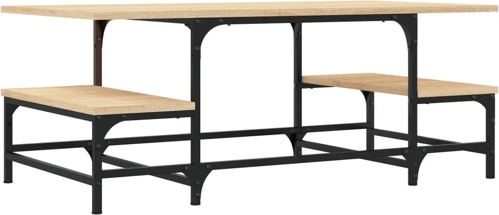 vidaXL Măsuță de cafea, stejar sonoma, 100x50,5x40 cm, lemn prelucrat