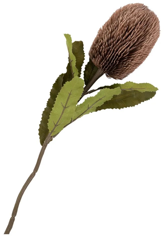 Buchet de flori artificiale Protea, burgundy mix 65 cm