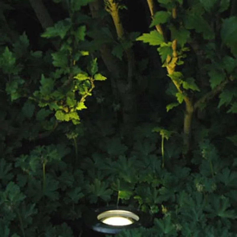 Spot încastrat de sol modern din oțel inoxidabil - Basic Rotund