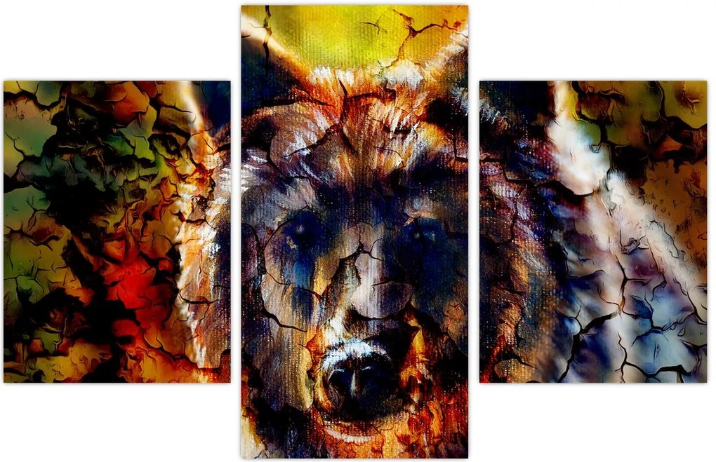 Tablou - Urs,pictură (90x60 cm)