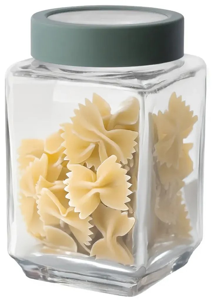 Altom Cutie din sticlă cu capac, 700 ml, verde, 700 ml