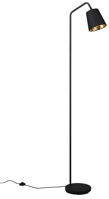 Lampadar negru cu abajur textil (înălțime 148 cm) Buddy – Reality