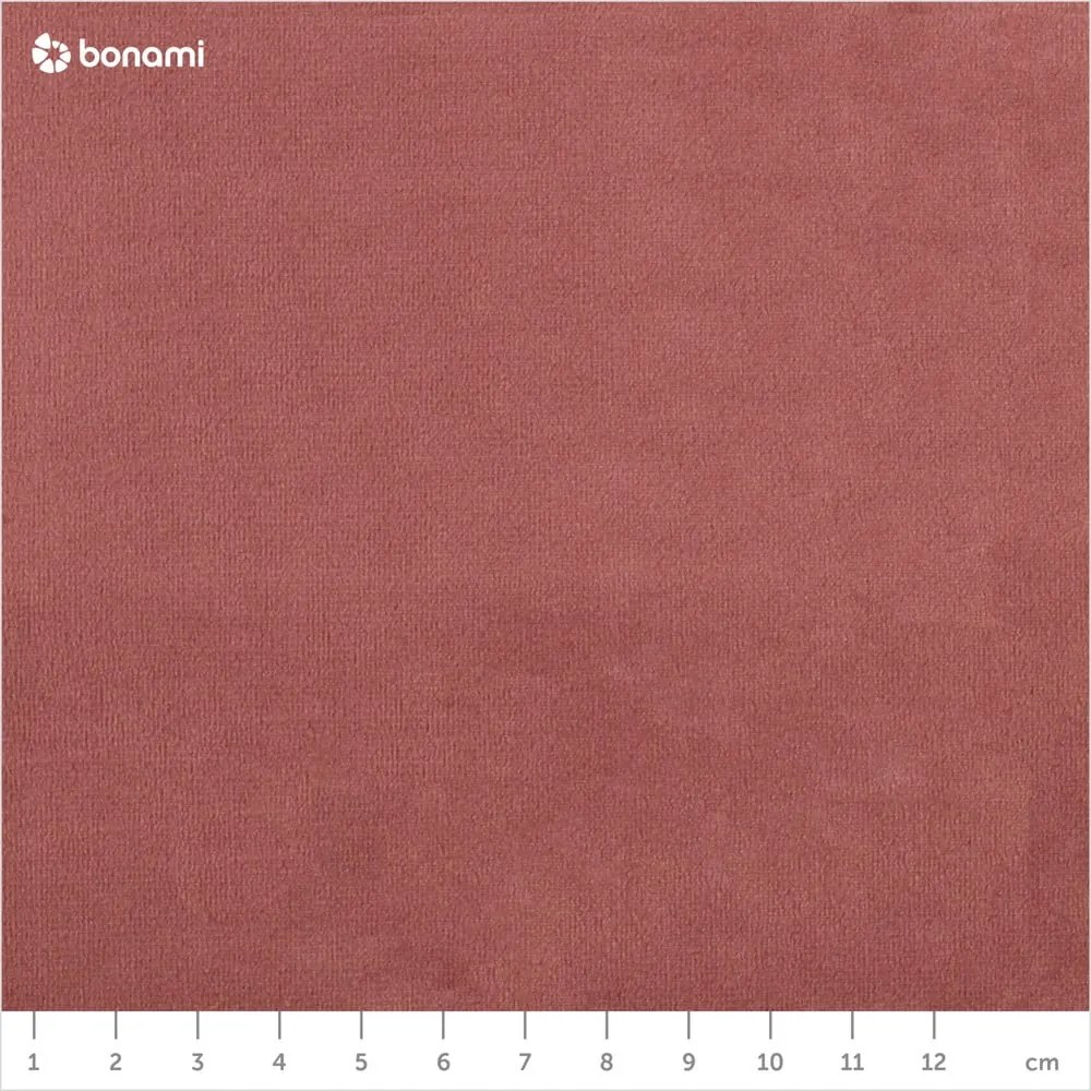 Colțar din catifea cu extensie pe partea stângă Cosmopolitan Design Bali, roz