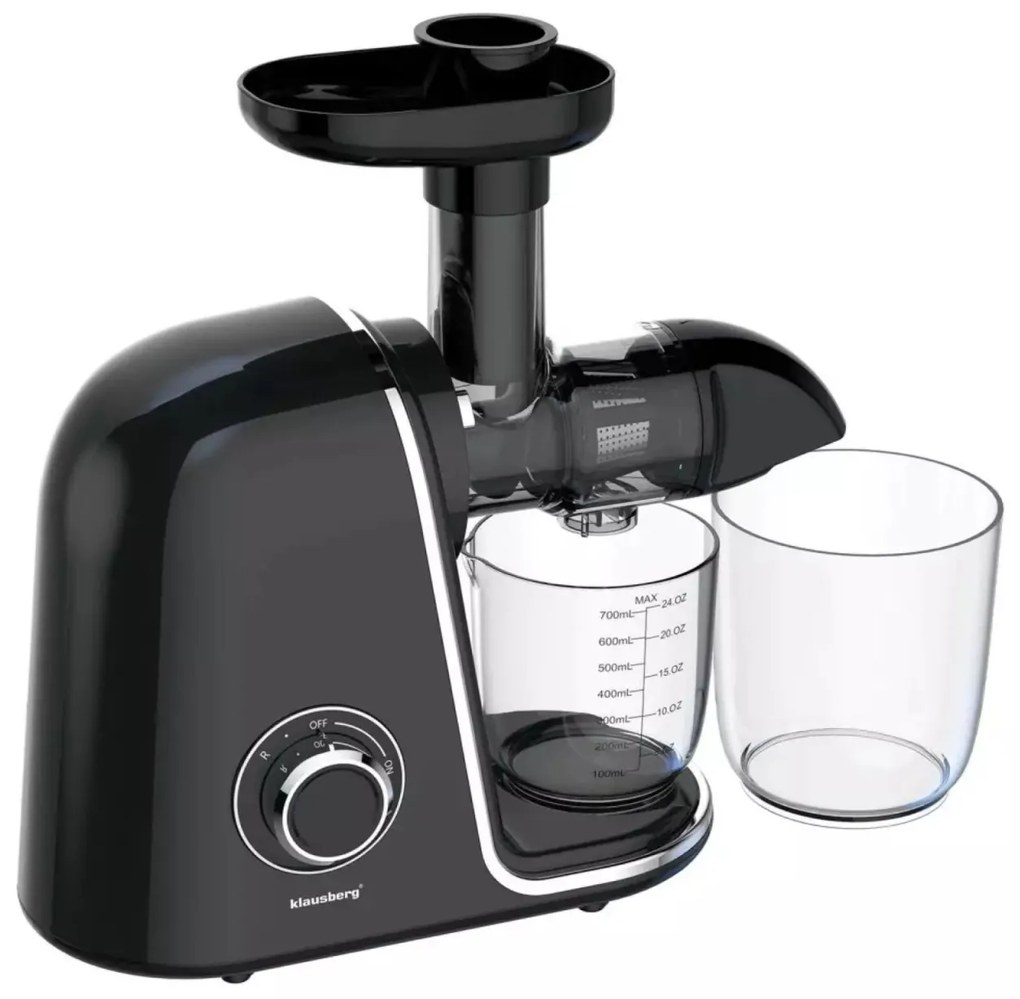 Storcator de fructe cu rotație lentă Klausberg KB7866, negru