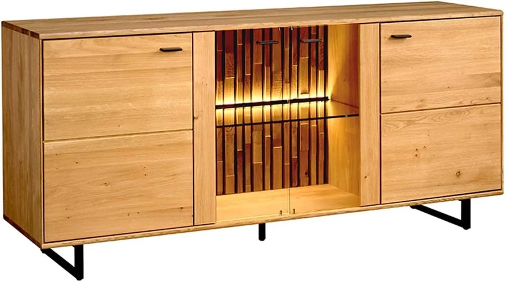 Comodă stejar masiv II Urban, 179 × 49 × 84 cm