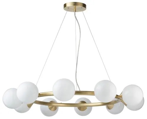 Endon 106008 - Lustră suspendată OTIS 10xG9/3W/230V aurie