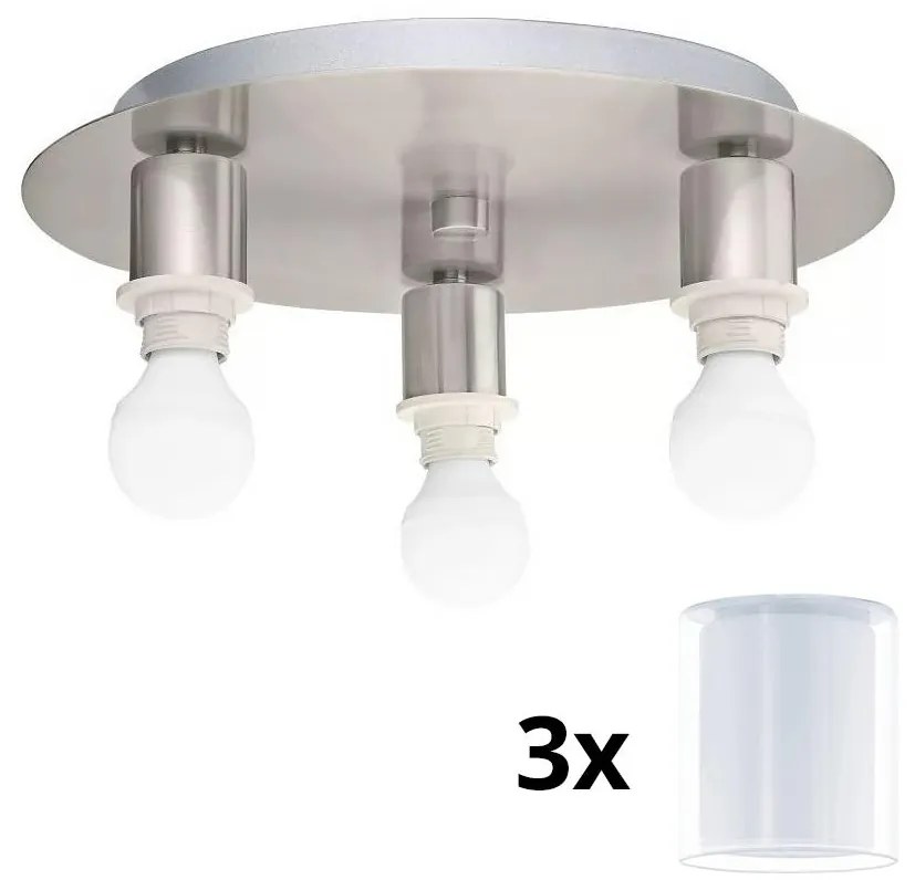 Plafonieră LED Eglo MY CHOICE 3xE14/4W/230V crom/alb