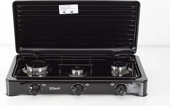 Aragaz cu 3 ochiuri ZILAN ZLN0032N,culoare negru utilizare numai GPL butelie,