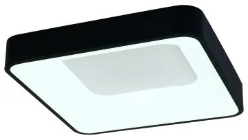Brilagi - Plafonieră LED dimabilă FALCON II, 80 W, 230 V, 40 x 40 cm, neagră + telecomandă