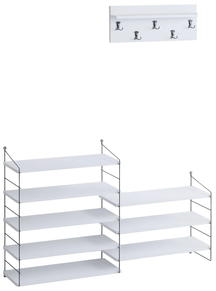 Set mobilier pentru hol Buba (Alb). 1073379
