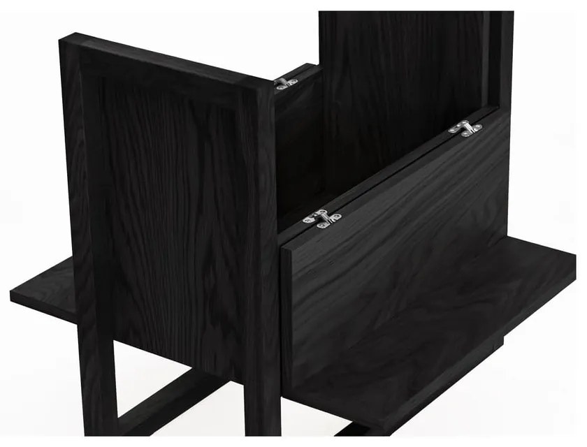 Dulap pentru vinuri din stejar negru 59x60 cm NewEst - Woodman