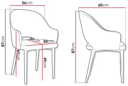 Scaun sufragerie Dezja (smaragd) . 1103424