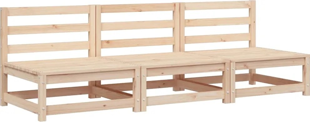 vidaXL Canapele grădină fără cotiere, 3 buc., 70x70x67 cm