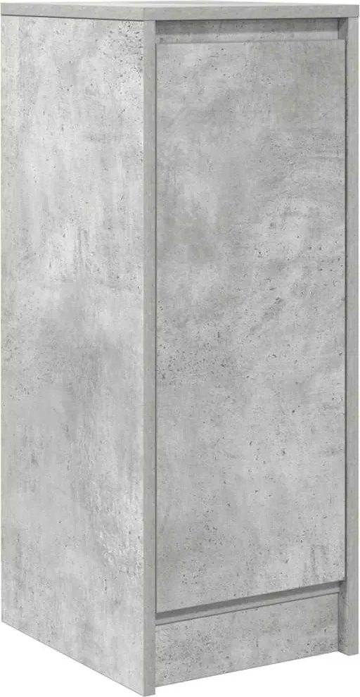 vidaXL Bufetă Gri Beton 29,5x34x76 cm Lemn prelucrat