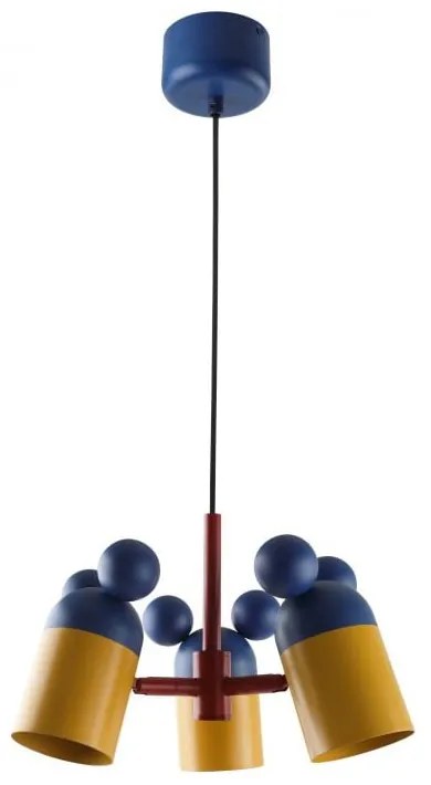 Lustră pentru copii albastră cu abajur din metal ø 30 cm Mouse II – GTV