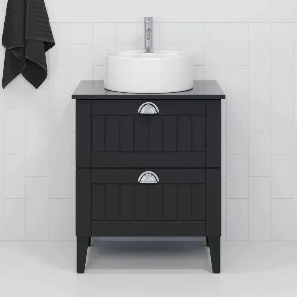 BATH DELUXE 06-038-09-11-00 - Lavoar de blat VIKEDAL Ø 38 cm, ceramică/alb