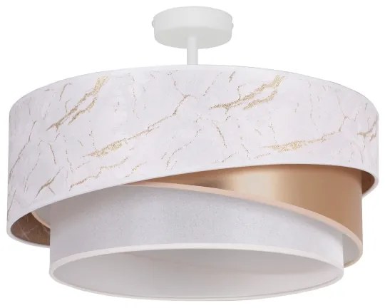 Lustră aplicată Duolla KOBO 1xE27/15W/230V d. 45 cm alb/auriu