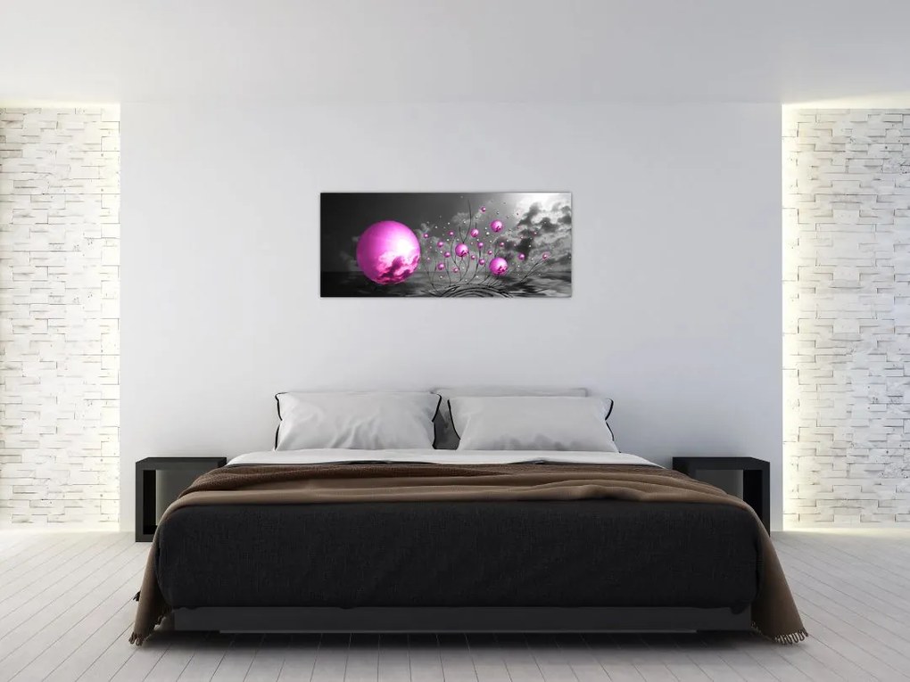 Tabloul bilelor roz (120x50 cm)