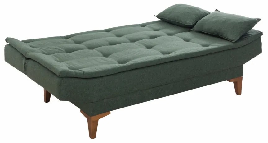 Canapea 3 Locuri, Lemn Solid, Santo, Verde