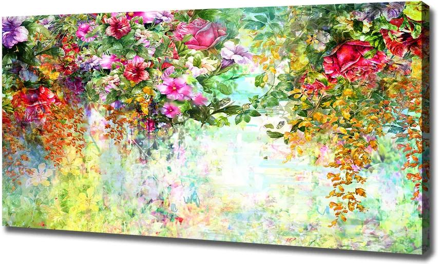 Tablou canvas Flori multi-colorate