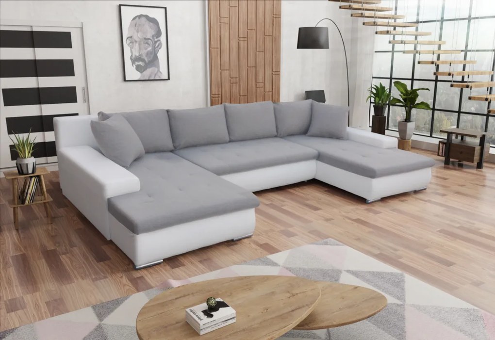 Supermobel Canapea in forma de U LATINO, 350x80x185, sawana 21/soft 17