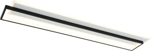 Brilagi - Plafonieră LED dimabilă OUTLINE LED/90W/230V 18x100 cm alb/negru +telecomandă