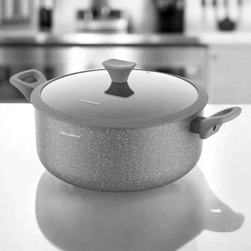 Florina Oală din aluminiu cu capac de MateuszGessler, 28 cm, 6,9 l, diam. 28 cm