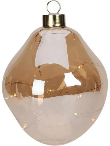 Decorațiune de Crăciun cu LED Ball auriu, 10 cm