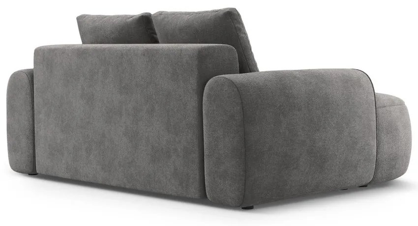 Canapea gri cu tapițerie din catifea 175 cm Linz – Cosmopolitan Design