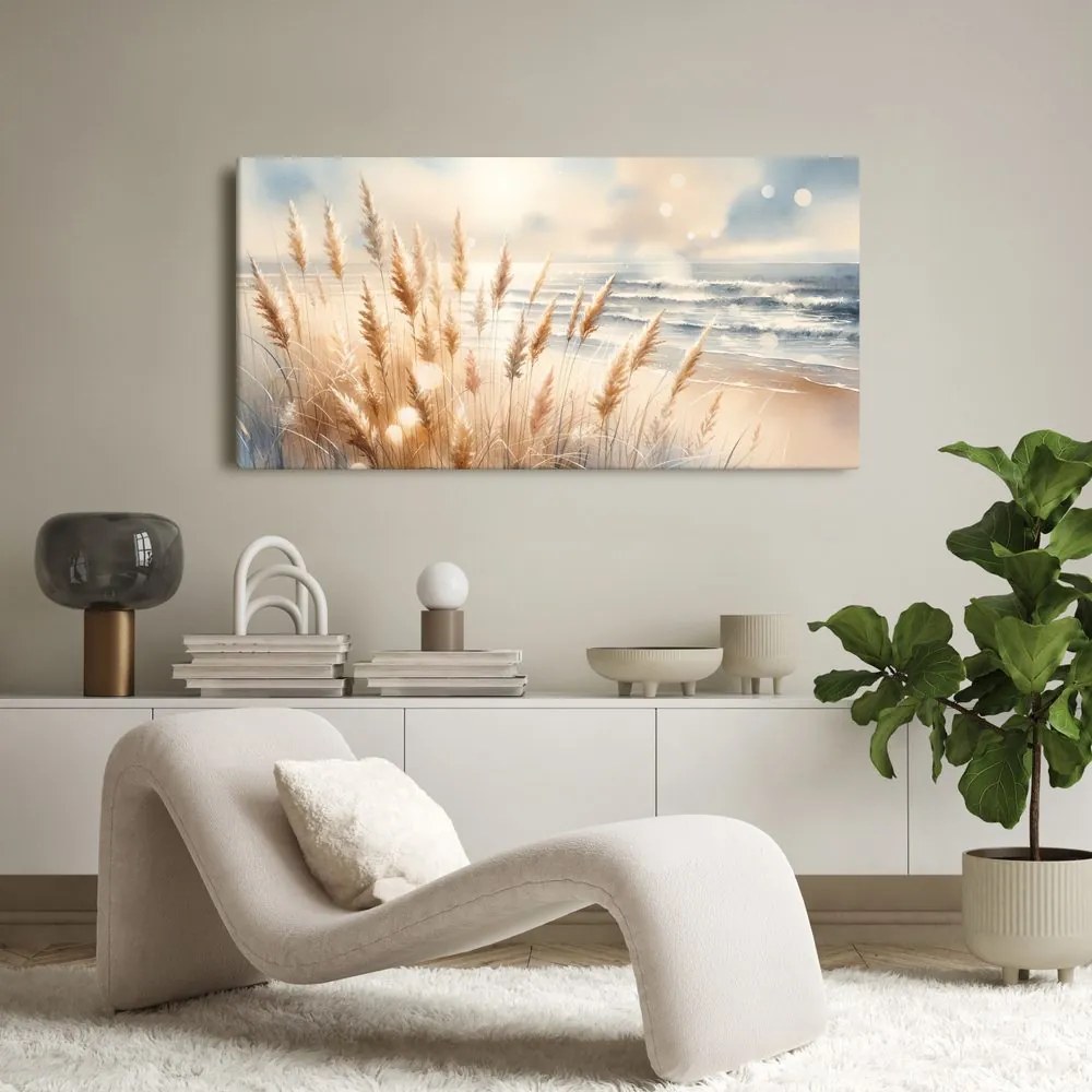 Tablou iarbă de pampas la mare
