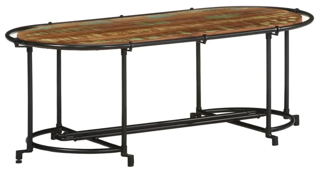 vidaXL Măsuță de cafea, 110x55x40 cm, lemn masiv recuperat