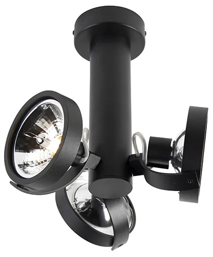 Spotlight de design reglabil cu 3 lumini, inclusiv G9 negru - Goes