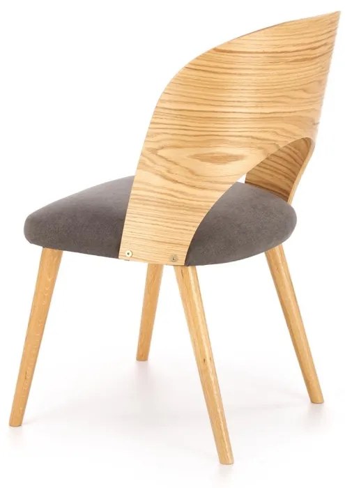 Scaun Cadiz natur/gri H83 cm