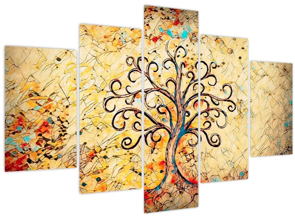 Tablou - Copacul vieții mozaic (150x105 cm)