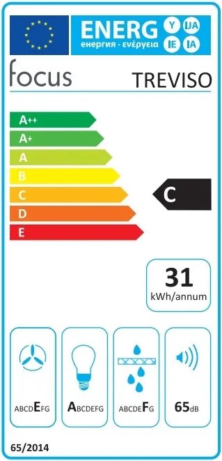Hotă de bucătărie Treviso, lățime 50 cm
