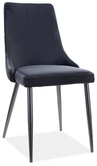 Scaun de sufragerie Polly (Negru + Negru). 1050718