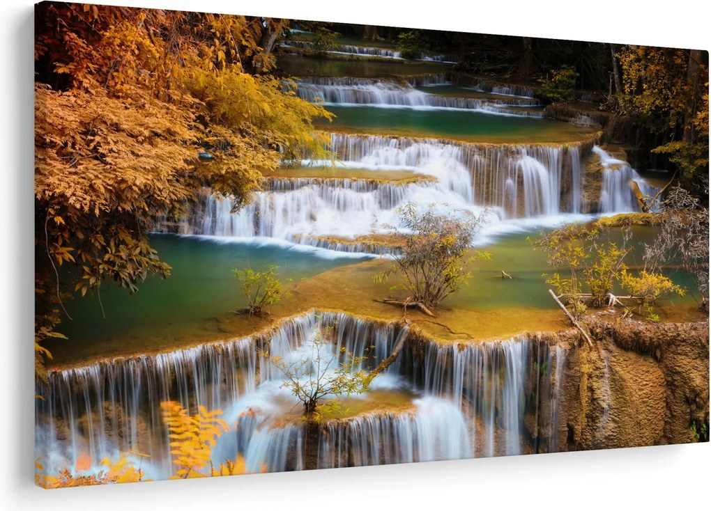 Tablou - Cascada Huay Mae Khamin, Thailanda (90x60 cm)