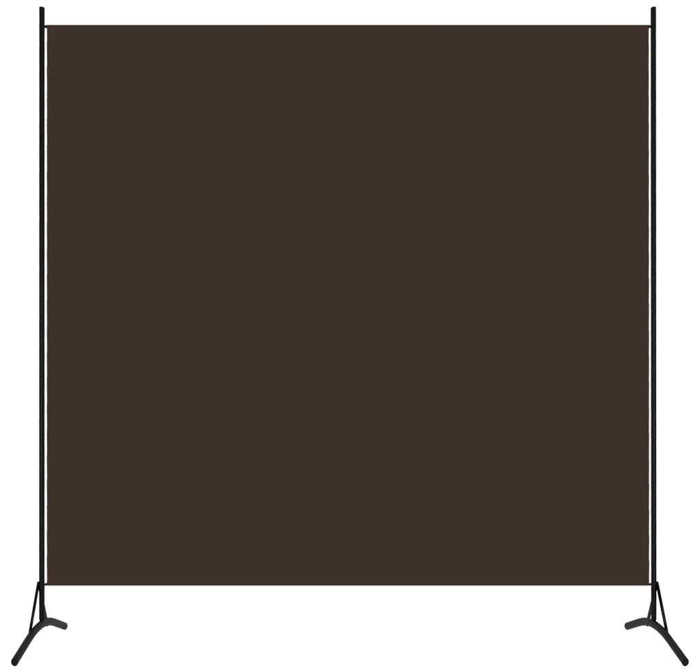 320736 vidaXL Separator de cameră, maro, 175x180 cm, textil