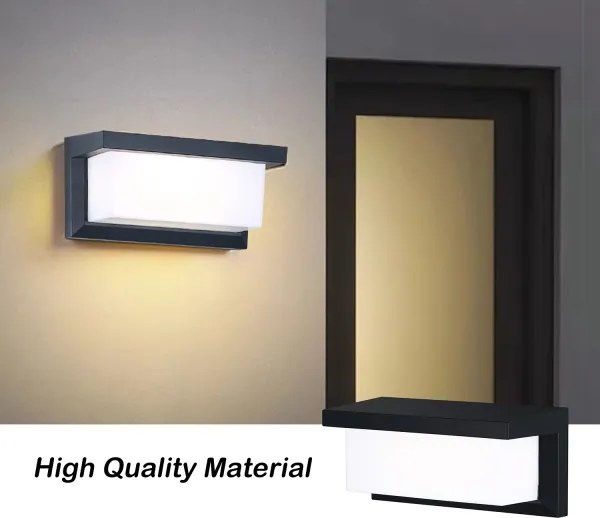 Brilagi - Aplica de exterior LED RGBW BRICKY, 1xE27/9W/230V, negru, IP54
